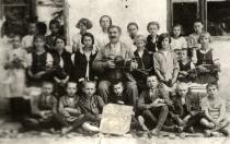 Adolf Maly and classmates in Biel